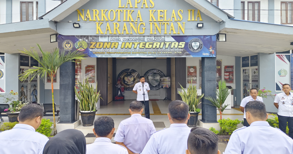 Apel Pagi Lapas Narkotika Karang Intan: Semangat Baru, Motivasi Positif dari Kalapas