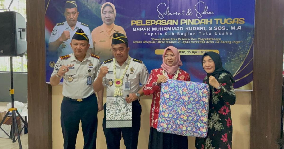 Pelepasan Pejabat Lapas Narkotika Karang Intan, Siap Emban Amanah Baru