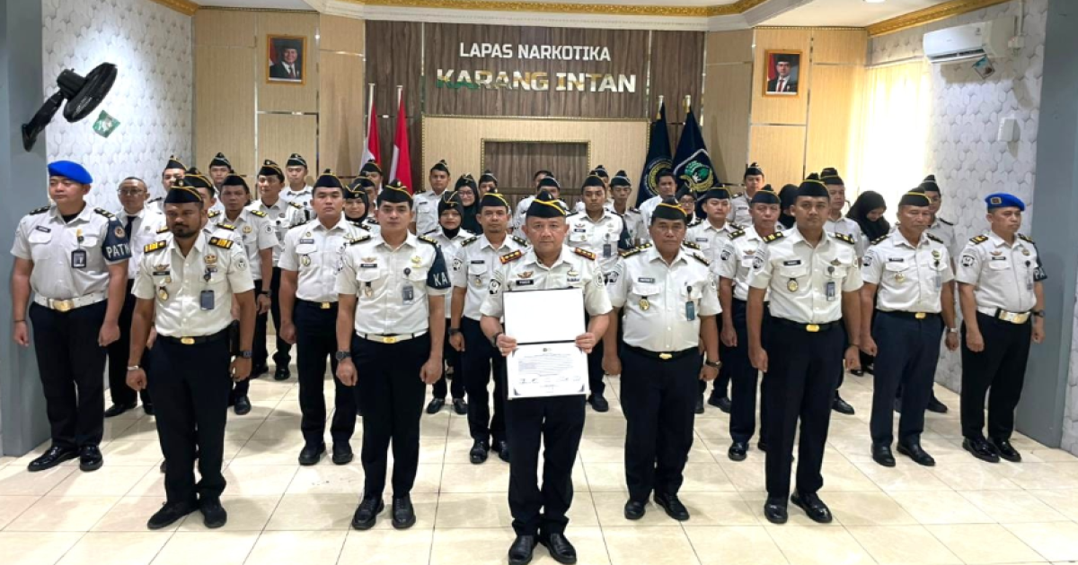 Ikrar Komitmen Zero Halinar Jadi Tekad Bersama Lapas Narkotika Karang Intan