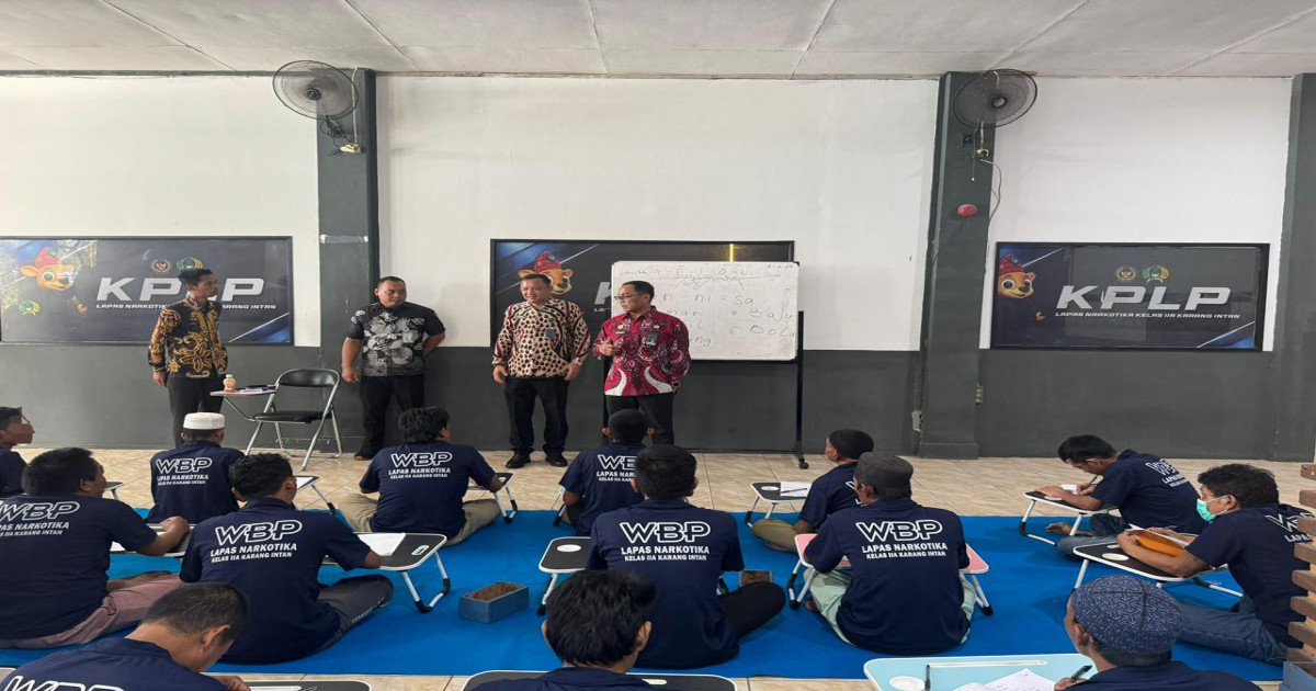 Lapas Narkotika Karang Intan Perkuat Literasi Warga Binaan, Kakanwil Ditjenpas Kalsel Pantau Langsung