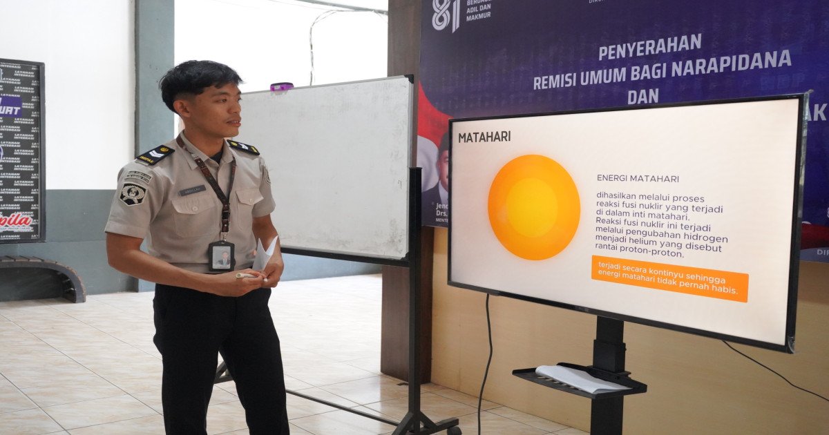 Warga Binaan Lapas Narkotika Karang Intan Ikuti Pembelajaran IPA dalam Program Paket C, Kenali Sumber Energi